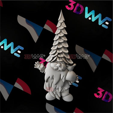 CHRISTMAS GNOME 3D STL 3DWave.us